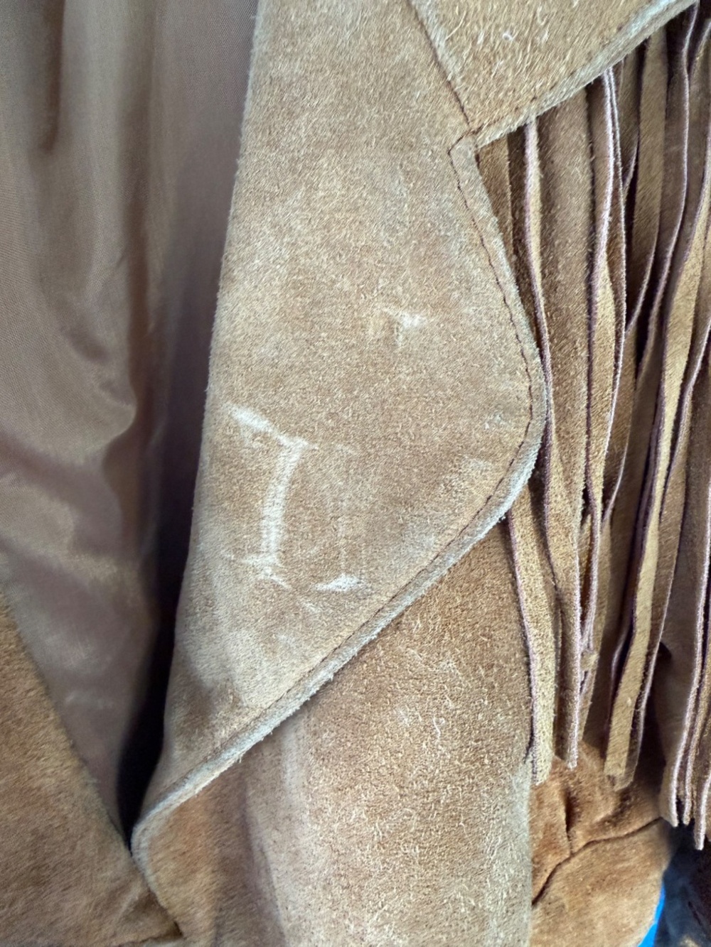 Yearbook Suede Fringe Women’s Size M Jacket - Picture 4 of 8